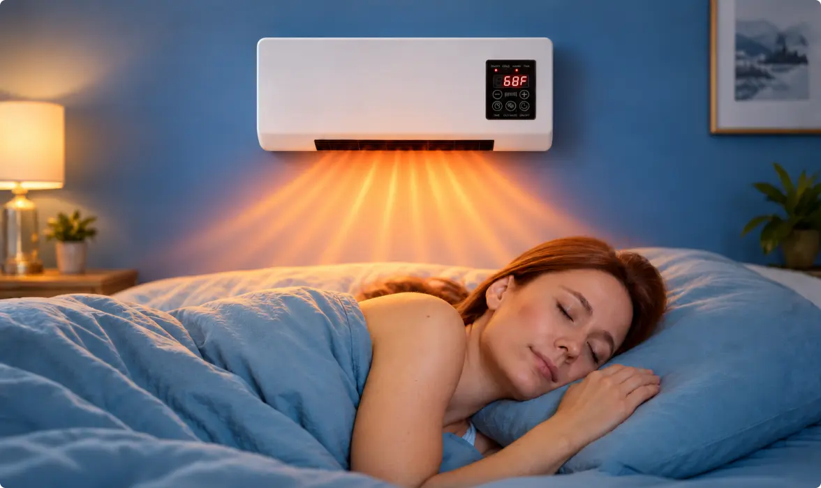 Cozy Cove Pro running quietly in a bedroom